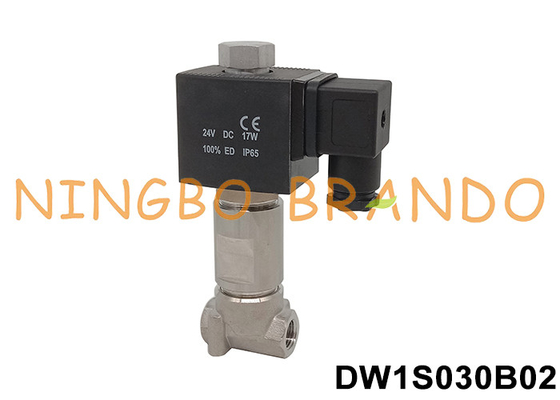 -196°C válvula de solenoide ultra-criogénica para nitrogénio líquido 1/8' 1/4'