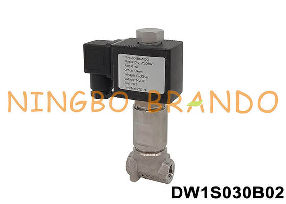 -196°C válvula de solenoide ultra-criogénica para nitrogénio líquido 1/8' 1/4'