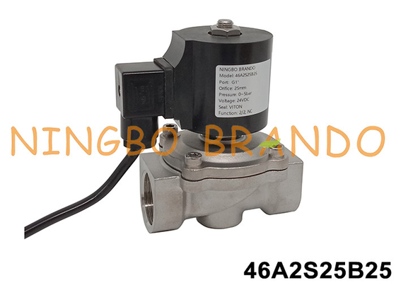 1' IP68 válvula solenoide de aço inoxidável subaquática para fonte de água