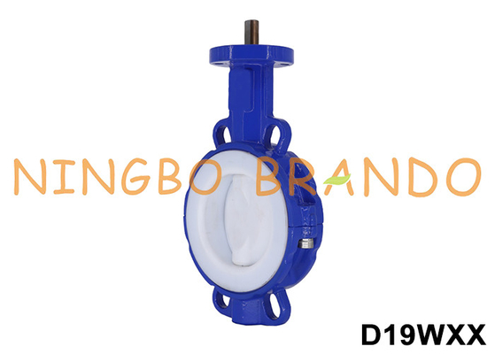 Válvula de borboleta de tipo wafer sem cabeça revestida com PTFE DN40 a DN700