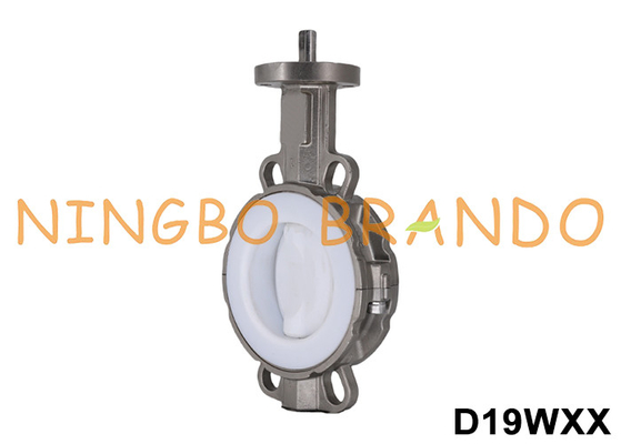 Válvula de borboleta de tipo wafer sem cabeça revestida com PTFE DN40 a DN700