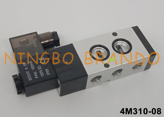Airtac Tipo 4M310-08 Namur Piloto válvula solenoide 5/2 Way 24V 220V