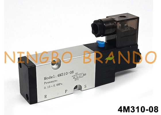 Airtac Tipo 4M310-08 Namur Piloto válvula solenoide 5/2 Way 24V 220V