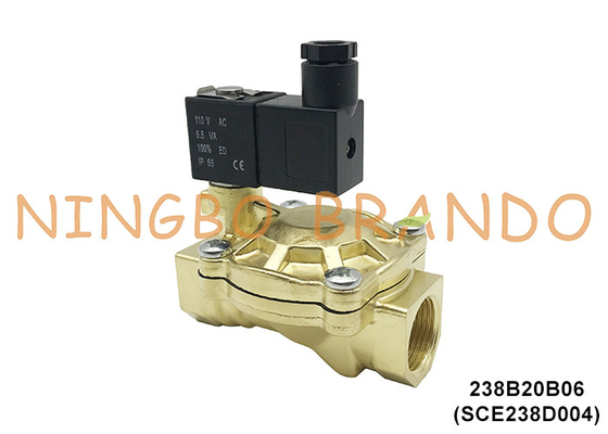 SCE238D004 3/4' ASCO Tipo de válvula de solenoide de latão elétrico para água 24V 110V 220V