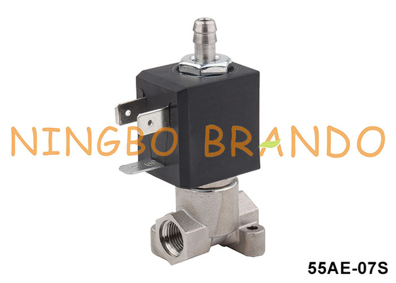 Máquina de café válvula de solenoide de aço inoxidável 3 vias 1/8' 220V 110V 24V