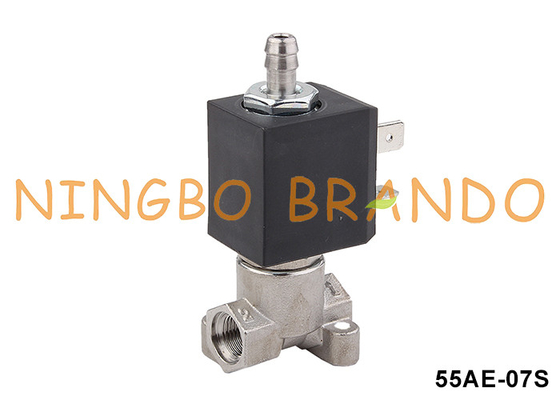 Máquina de café válvula de solenoide de aço inoxidável 3 vias 1/8' 220V 110V 24V
