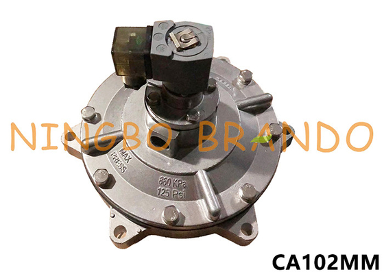 CA102MM válvula de jato de pulso de imersão total de 4' para filtro de sacos 24V DC 220V AC
