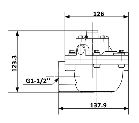 1.5''RCA45T Tipo Goyen Válvula de jato de impulso de piloto remoto para sacola industrial