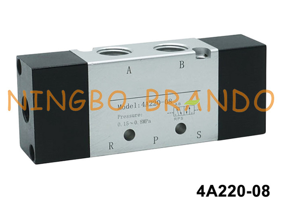 4A220-08 Double Control Pneumatic Air Control Valve 5 Way 2 Position