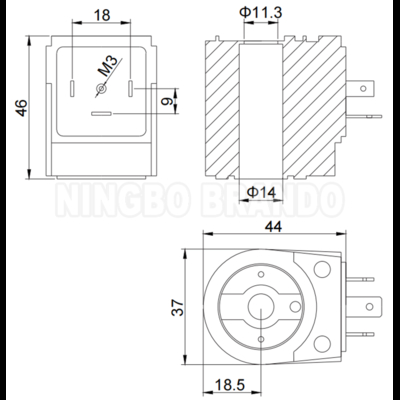 Bobina da válvula solenóide de pulso tipo PM-60 Taeha 24VDC 110VAC 220VAC