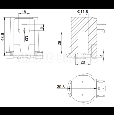 Conjunto de bobina de válvula de pulso Norgren Tipo D-32545 24V 110V 220V 18W