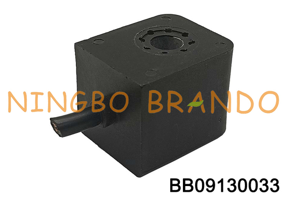 Tipo CNOMO bobina de válvula solenoide pneumática com fio de cabo 9 mm diâmetro de buraco 13VA 10W