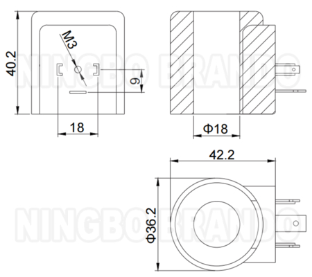 Tipo Hydac bobina solenoide hidráulica 3000489 12V 3000249 24V 300315 110V 3002594 220V