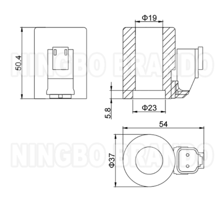 Bobina de válvula solenóide hidráulica Bosch Rexroth Tipo DC12V DC24V 26W R901050010