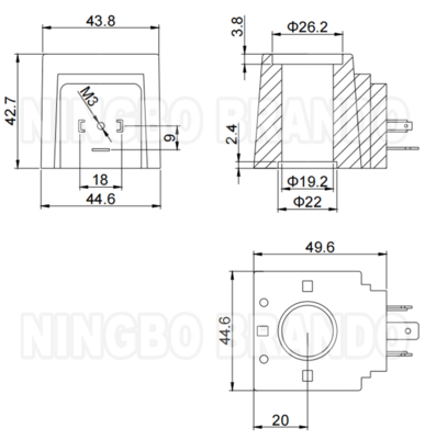 Bobina de válvula solenóide hidráulica Parker Tipo 693715 697228 697229 110VAC 220VAC