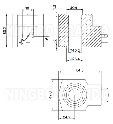Volante de válvula solenoide hidráulica para Yuken DSG-01 série 110V 120V 220V 240V