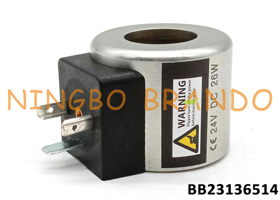 24VDC 26W bobina de válvula solenoide hidráulica para escavadeira Foton Lovol FR60