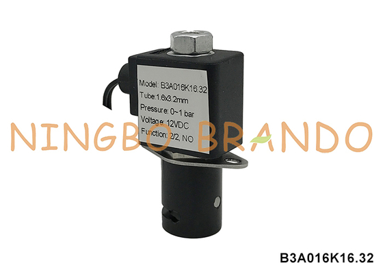 Válvula de pinça solenóide normalmente aberta para tubo de 3,2 mm, 12V 24V 110V 220V
