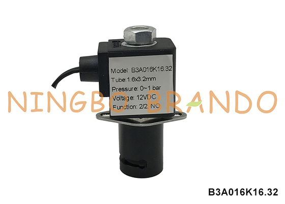 Válvula de pinça solenóide normalmente aberta para tubo de 3,2 mm, 12V 24V 110V 220V