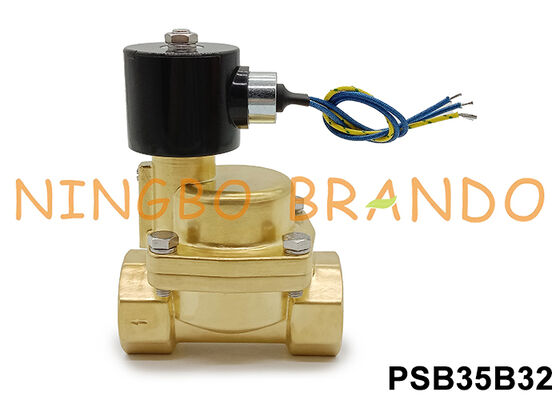 Válvula Solenoide de Latão para Vapor de Alta Pressão de 1 1/4'' 12V 24V 110V 220V