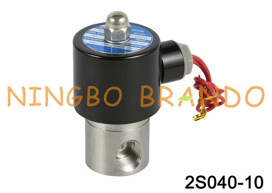 2S040-10 Válvula Solenoide Elétrica de Aço Inoxidável 3/8'' 24V 110V 220V