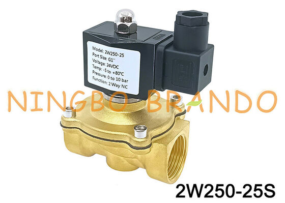 1'' 2W250-25 Normally Closed Brass Solenoid Valve 24V 110V 220V