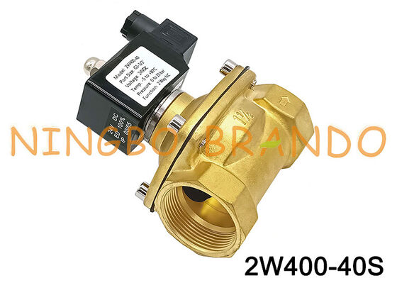 2W400-40 1,5" válvula solenóide de bronze normalmente fechada 24V 110V 220V