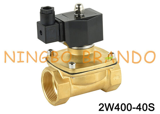2W400-40 1,5" válvula solenóide de bronze normalmente fechada 24V 110V 220V