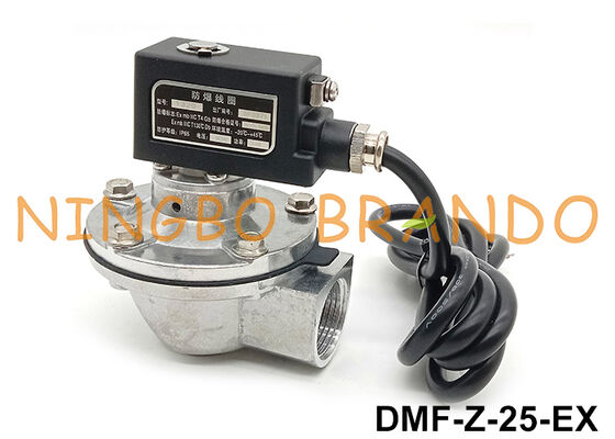 BFEC 1'' DMF-Z-25 válvula de jato de pulso de ângulo reto com bobina à prova de escape 24V 220V