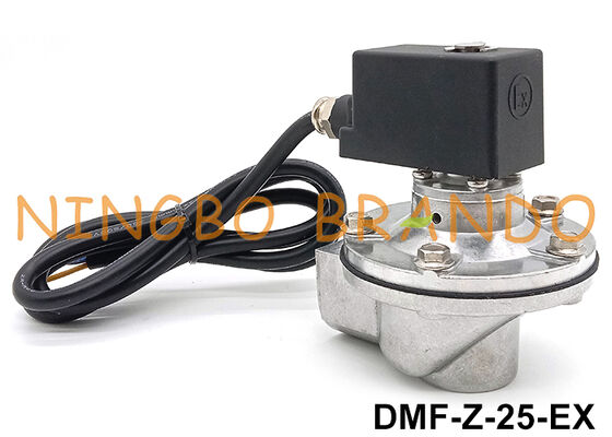 BFEC 1'' DMF-Z-25 válvula de jato de pulso de ângulo reto com bobina à prova de escape 24V 220V