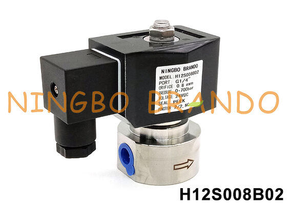 700 bar 10000 PSI válvula solenoide de alta pressão1/4' 220V 110V 24V 12V