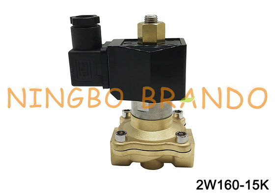 Válvula solenóide de bronze normalmente aberta de 1/2 ''Água 24V 110V 220V