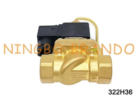 Tipo Parker G3/4'' 322H36 Parker Tipo Válvula Solenóide de Alta Pressão Normalmente Aberta 24V 220V