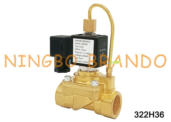Tipo Parker G3/4'' 322H36 Parker Tipo Válvula Solenóide de Alta Pressão Normalmente Aberta 24V 220V