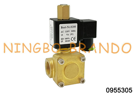 0955305 1/2' Normalmente aberta válvula de solenoide de latão 220V 110V 24V