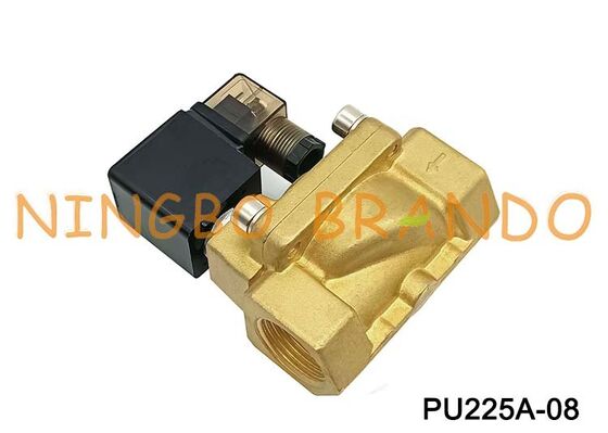 PU225A-08 SHAKO Tipo 1 '' Válvula Solenóide de Bronze de Ar de Água 24VDC 110VAC 220VAC