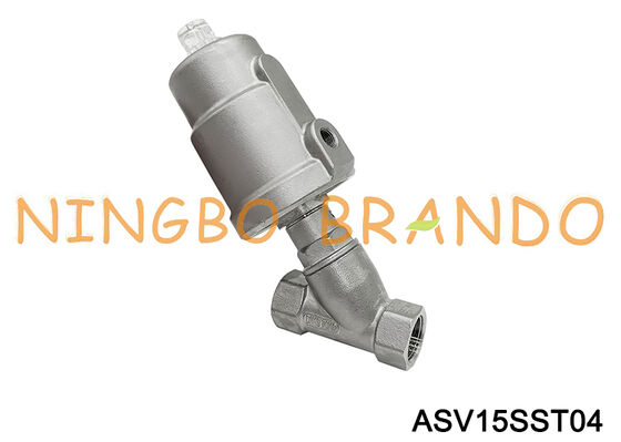 1/2" linha pneumática da posição DN15 PN16 da posição DN15 PN16 da maneira 2 da válvula de Seat do ângulo