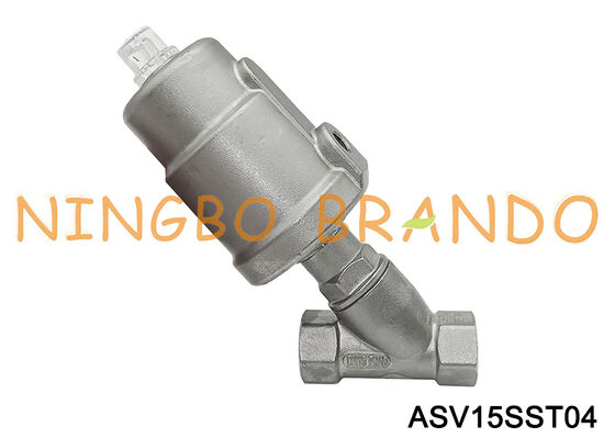 1/2" linha pneumática da posição DN15 PN16 da posição DN15 PN16 da maneira 2 da válvula de Seat do ângulo