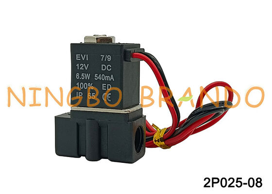 Válvula solenóide pneumática plástica de 1/4" de 2 vias 2P0250-08