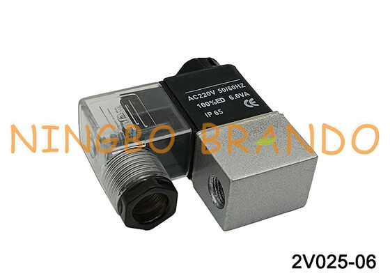 Tipo válvulas de ar pneumáticas da válvula solenóide AIRTAC 2V025-06 AC220V 220VAC