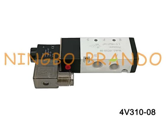 Airtac tipo válvula de ar solenóide 4V310-08 5 vias 2 posições série 4V300
