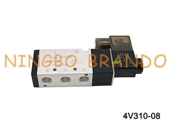 Airtac tipo válvula de ar solenóide 4V310-08 5 vias 2 posições série 4V300