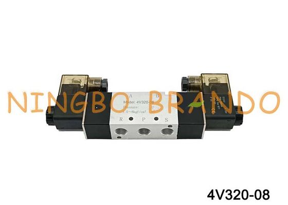 Válvulas solenóides tipo AIRTAC Válvulas de ar 4V320-08 AC220V 110V DC12V 24V