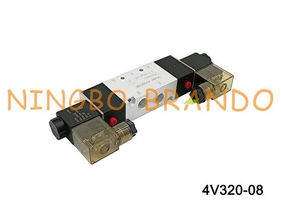 Válvulas solenóides tipo AIRTAC Válvulas de ar 4V320-08 AC220V 110V DC12V 24V