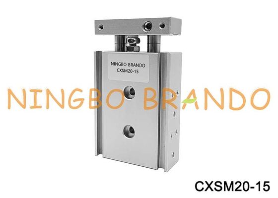 SMC Tipo CXSM20-15 cyl Guia Dual Rod Pneumático Cilindro de Ar 20mm Furo 15mm Curso