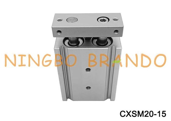 SMC Tipo CXSM20-15 cyl Guia Dual Rod Pneumático Cilindro de Ar 20mm Furo 15mm Curso
