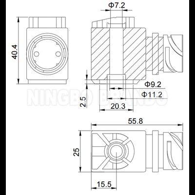 Bobina Solenoide 24V CC para Válvula Solenoide de Freio a Ar de Caminhão A5410560304