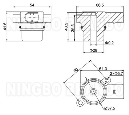Bobina de Válvula Solenoide WABCO Tipo 442 051 021 1 para Suspensão a Ar BMW 12VDC 0.96A
