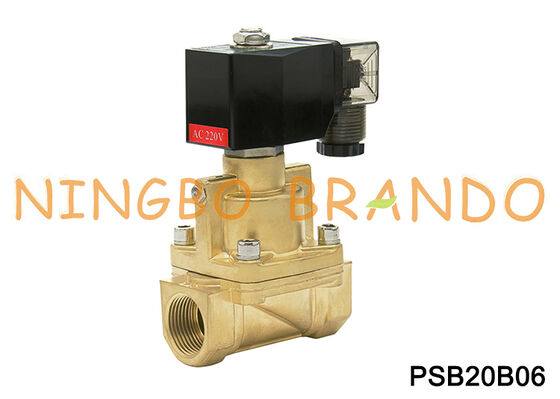 3/4" válvula solenóide elétrica de alta pressão de bronze do vapor da polegada normalmente fechada