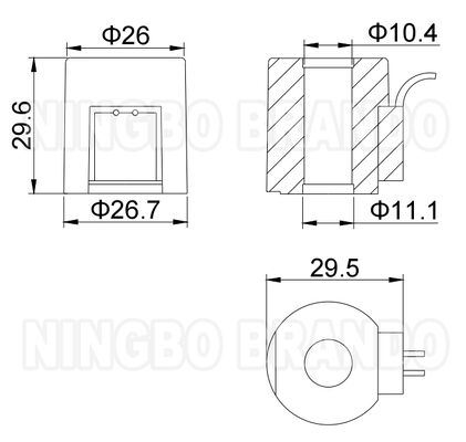 Volante de solenoide para VU2 VU4 Bloco de válvula de suspensão de ar Manifold 12VDC